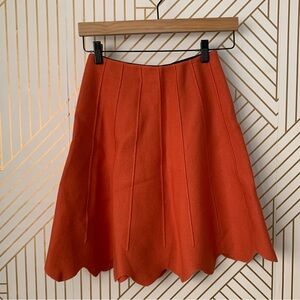🍀 3/$30 Alphabet knit pleated flowing scalloped hem scallop hem skirt pleat XS